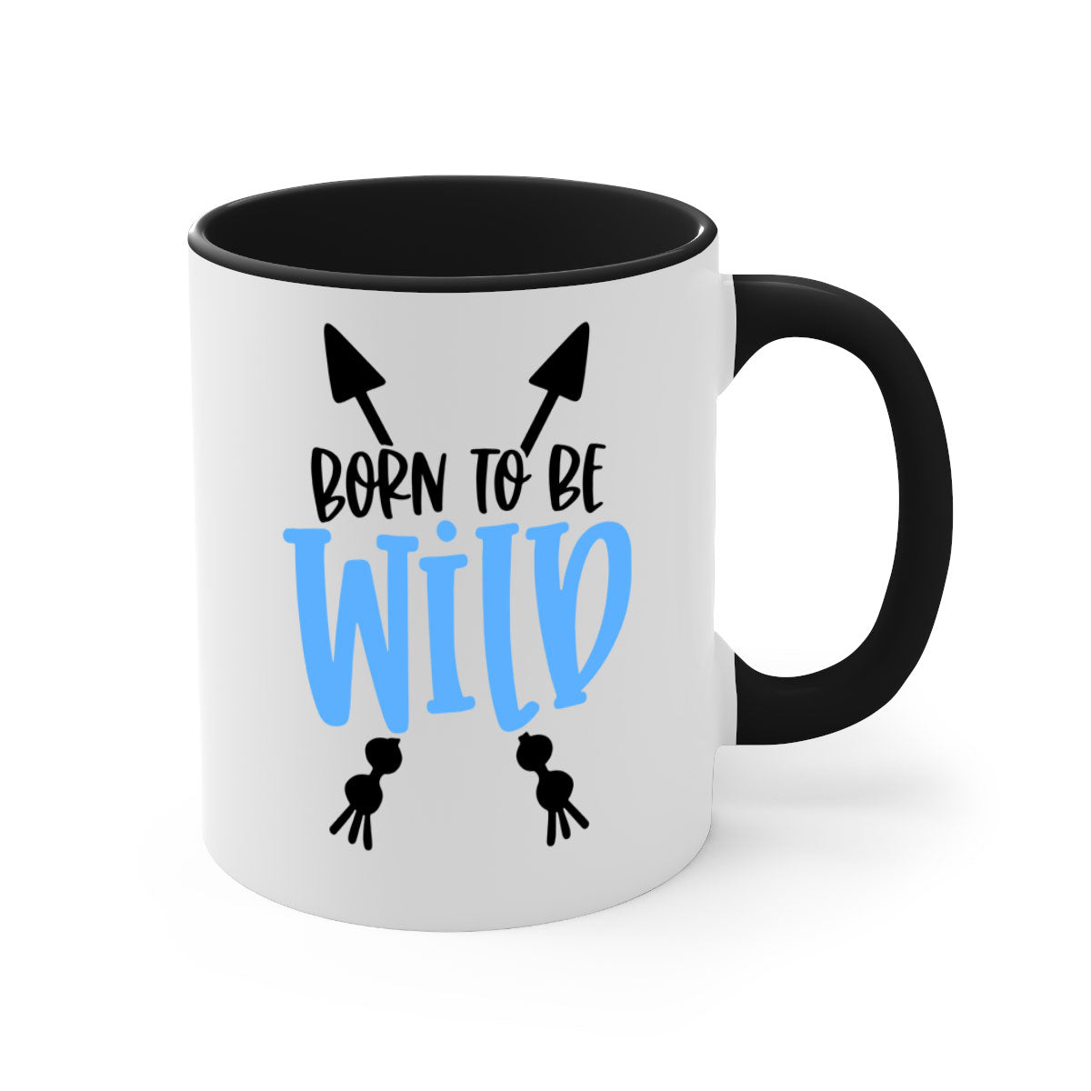 Born To Be Wild Style 109# Mug featuring a glossy finish, colored handle, and interior, available in multiple colors.