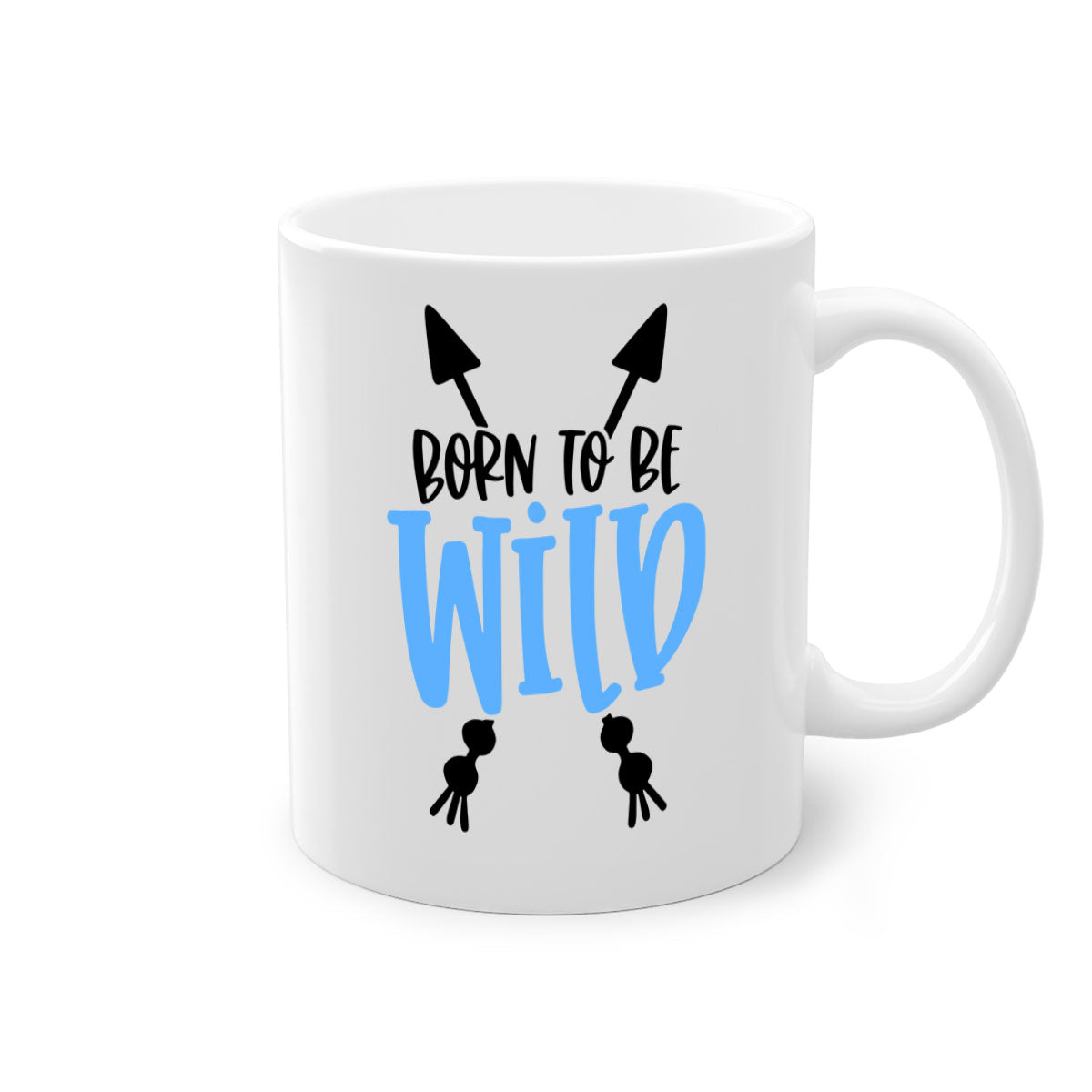 Born To Be Wild Style 109# Mug featuring a glossy finish, colored handle, and interior, available in multiple colors.