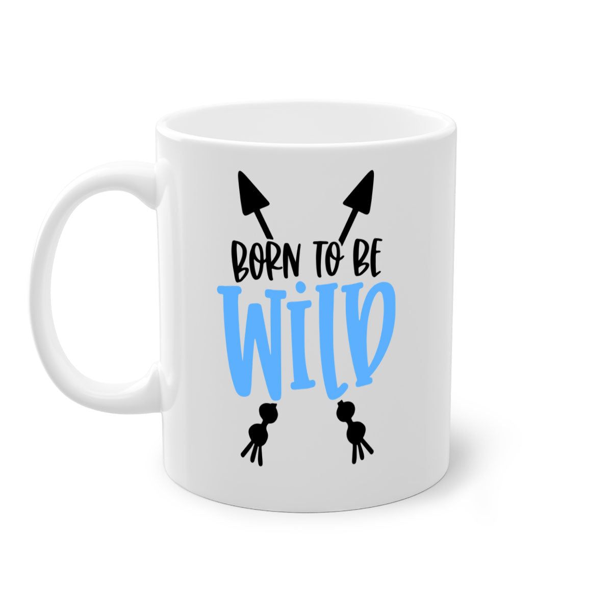 Born To Be Wild Style 109# Mug featuring a glossy finish, colored handle, and interior, available in multiple colors.