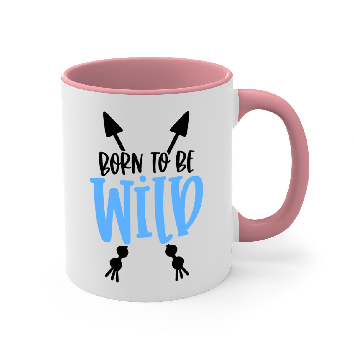 Born To Be Wild Style 109# Mug featuring a glossy finish, colored handle, and interior, available in multiple colors.