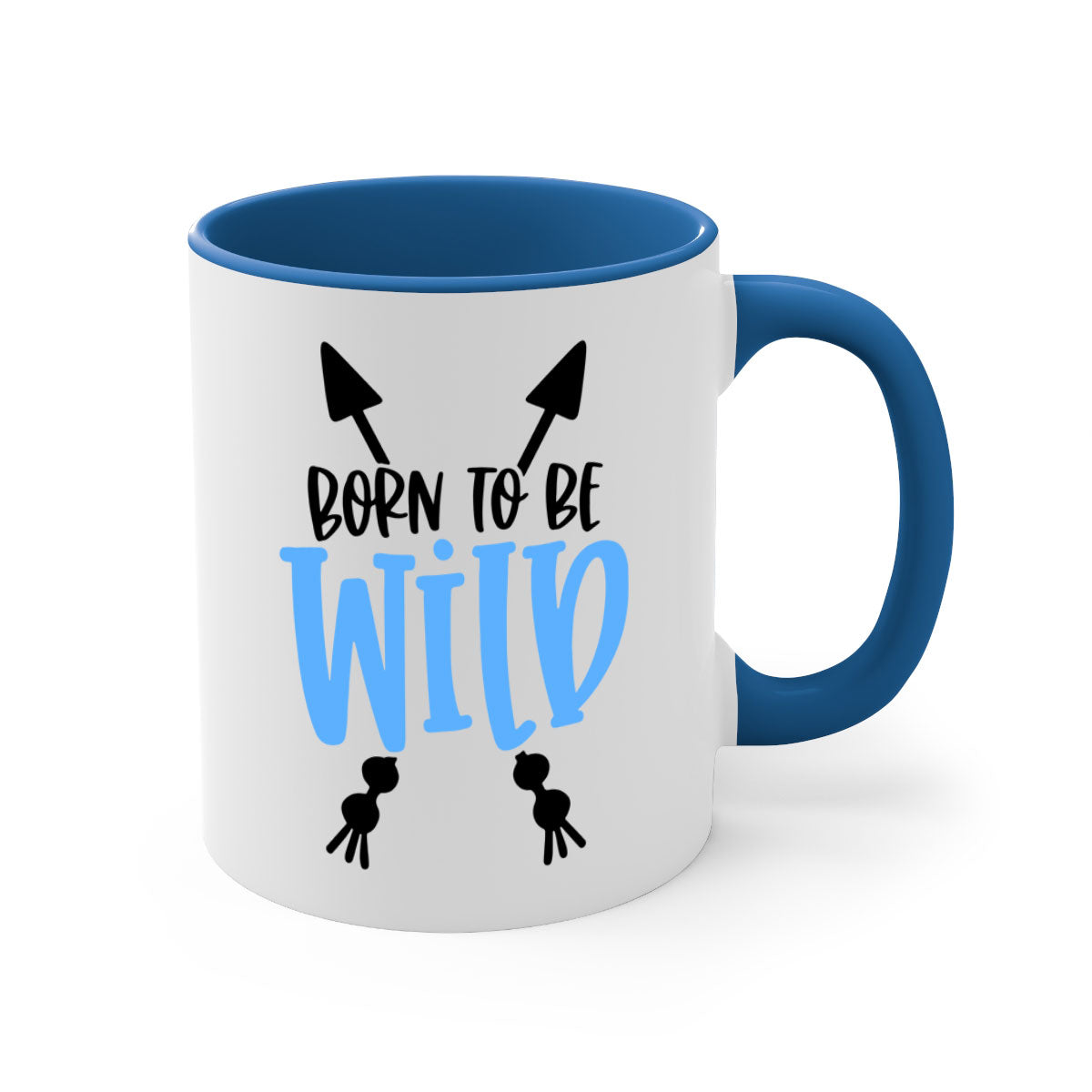 Born To Be Wild Style 109# Mug featuring a glossy finish, colored handle, and interior, available in multiple colors.