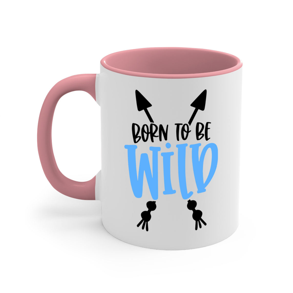 Born To Be Wild Style 109# Mug featuring a glossy finish, colored handle, and interior, available in multiple colors.