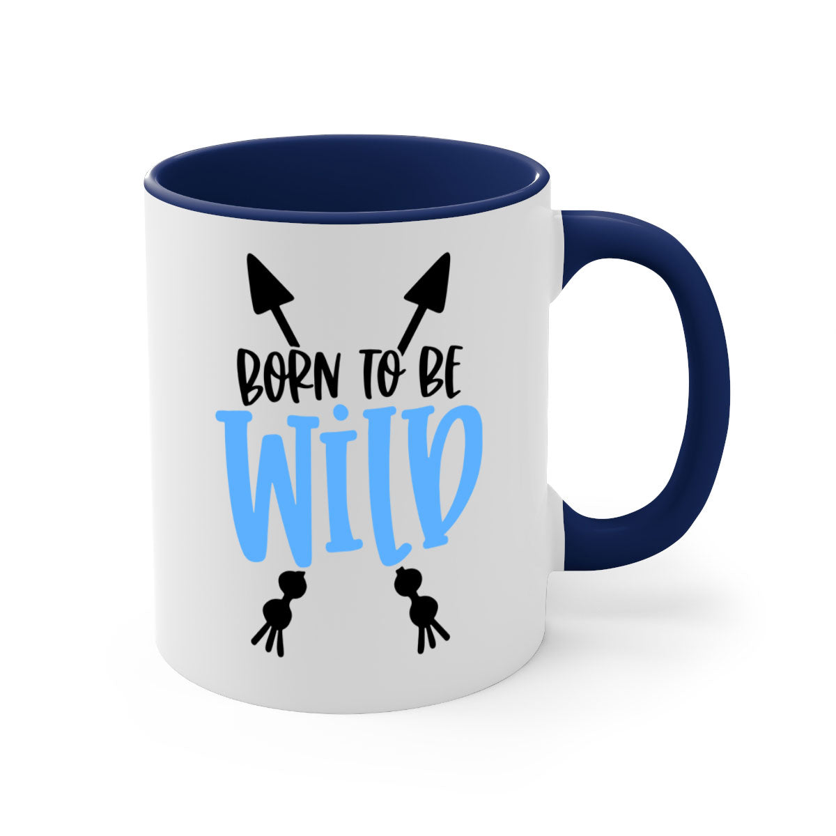 Born To Be Wild Style 109# Mug featuring a glossy finish, colored handle, and interior, available in multiple colors.