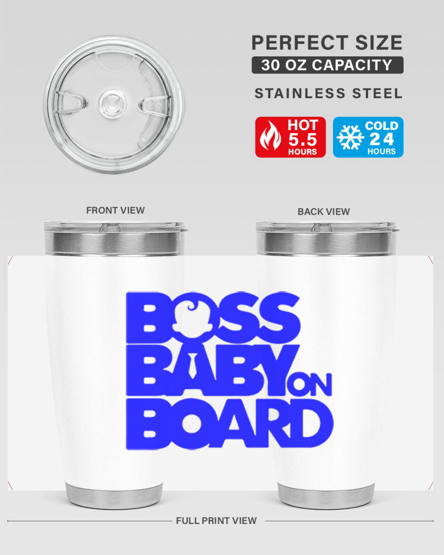 Boss Baby On Board 2# Cotton Tank featuring a playful design, made from soft cotton fabric, perfect for casual wear.