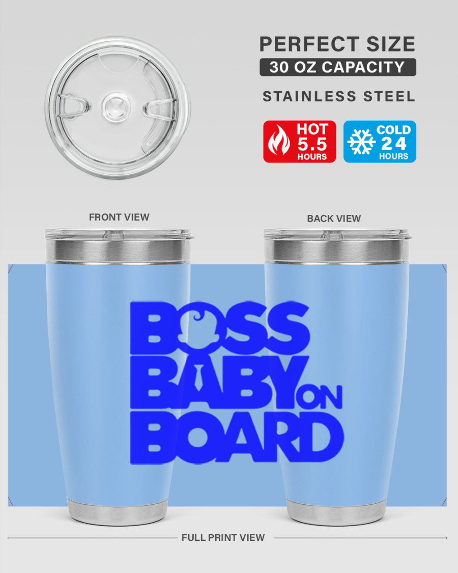 Boss Baby On Board 2# Cotton Tank featuring a playful design, made from soft cotton fabric, perfect for casual wear.