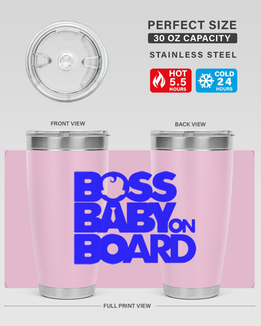 Boss Baby On Board 2# Cotton Tank featuring a playful design, made from soft cotton fabric, perfect for casual wear.