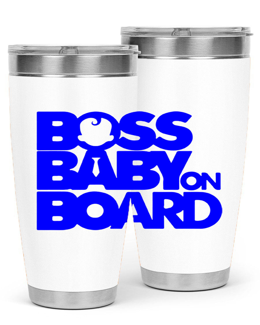 Boss Baby On Board 2# Cotton Tank featuring a playful design, made from soft cotton fabric, perfect for casual wear.