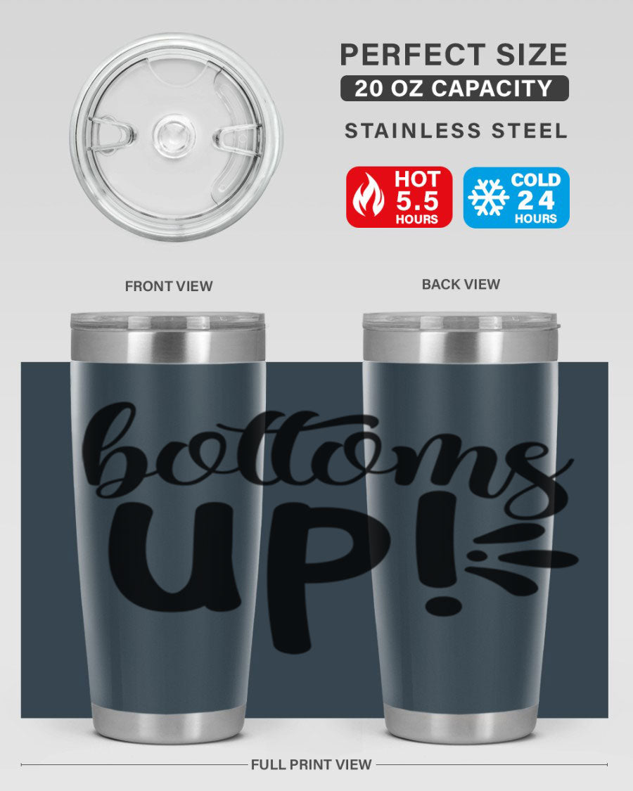 Bottoms Tup 207# Wine Tumbler in wine color, showcasing its sleek design and double wall vacuum insulation.