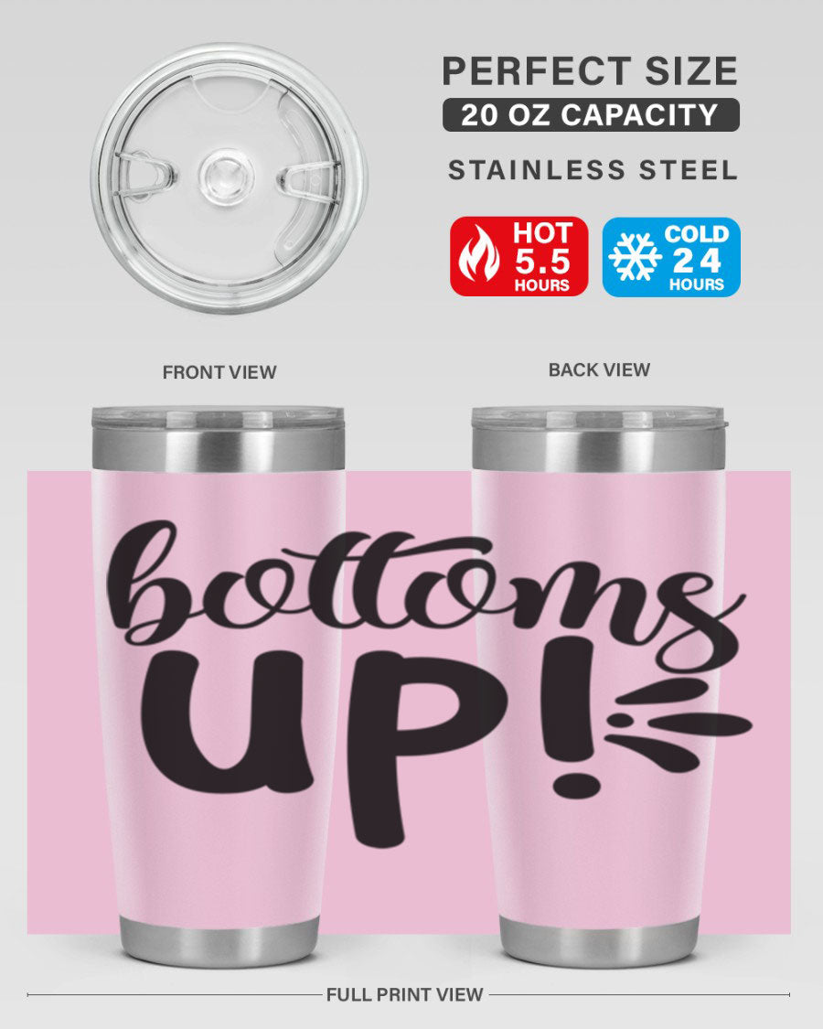 Bottoms Tup 207# Wine Tumbler in wine color, showcasing its sleek design and double wall vacuum insulation.