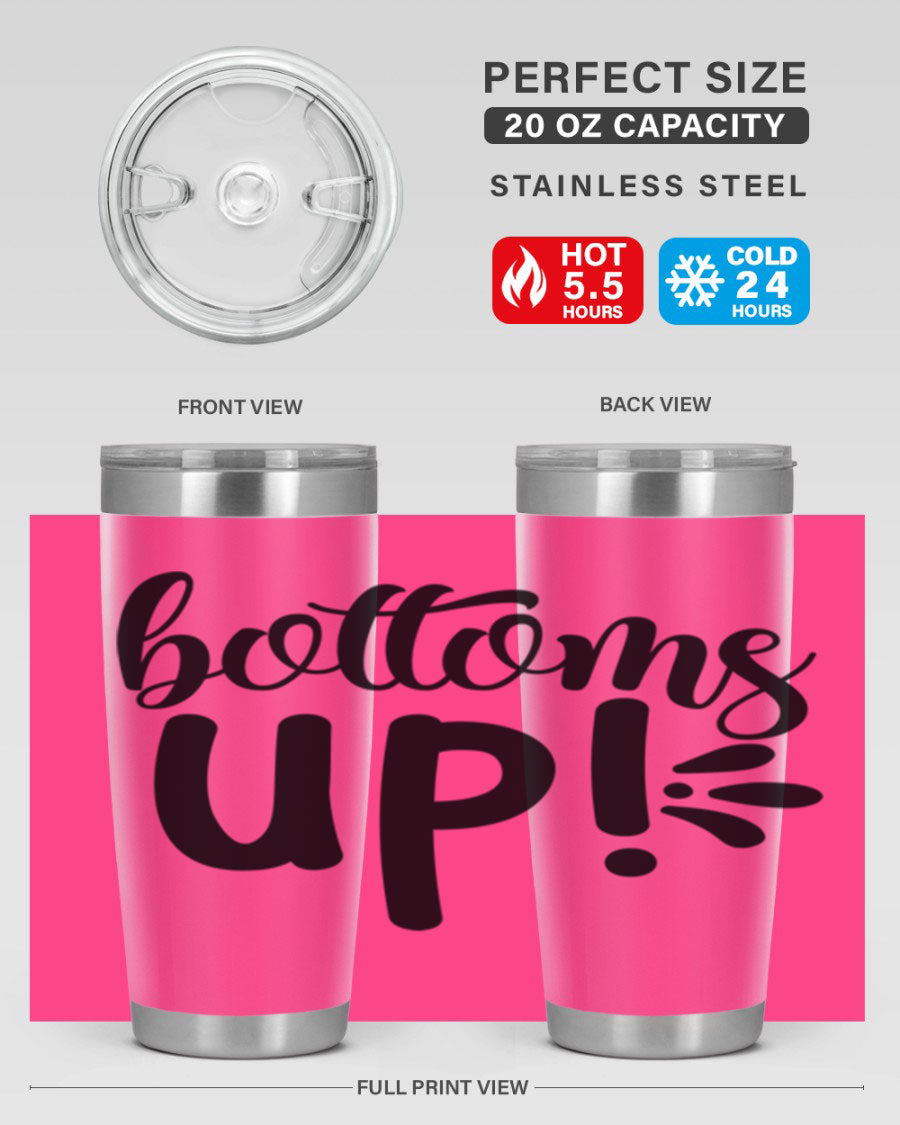 Bottoms Tup 207# Wine Tumbler in wine color, showcasing its sleek design and double wall vacuum insulation.