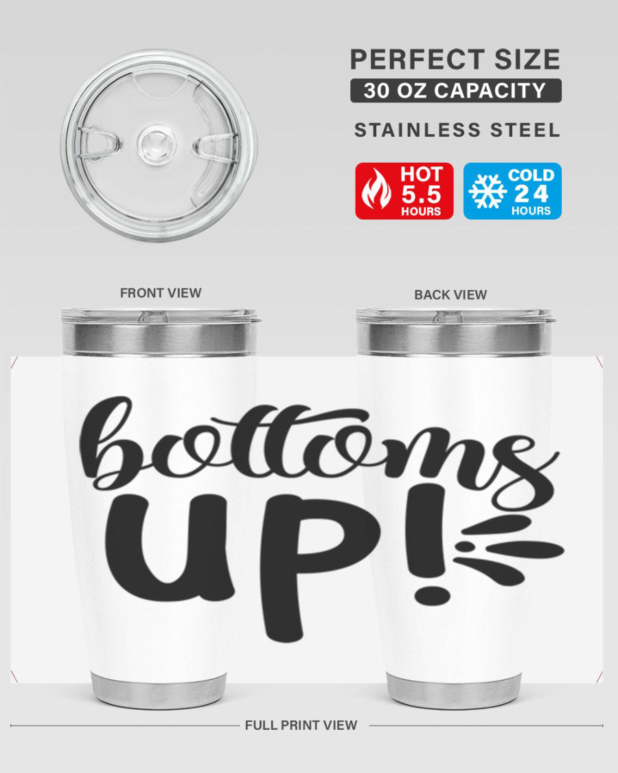 Bottoms Tup 207# Wine Tumbler in wine color, showcasing its sleek design and double wall vacuum insulation.