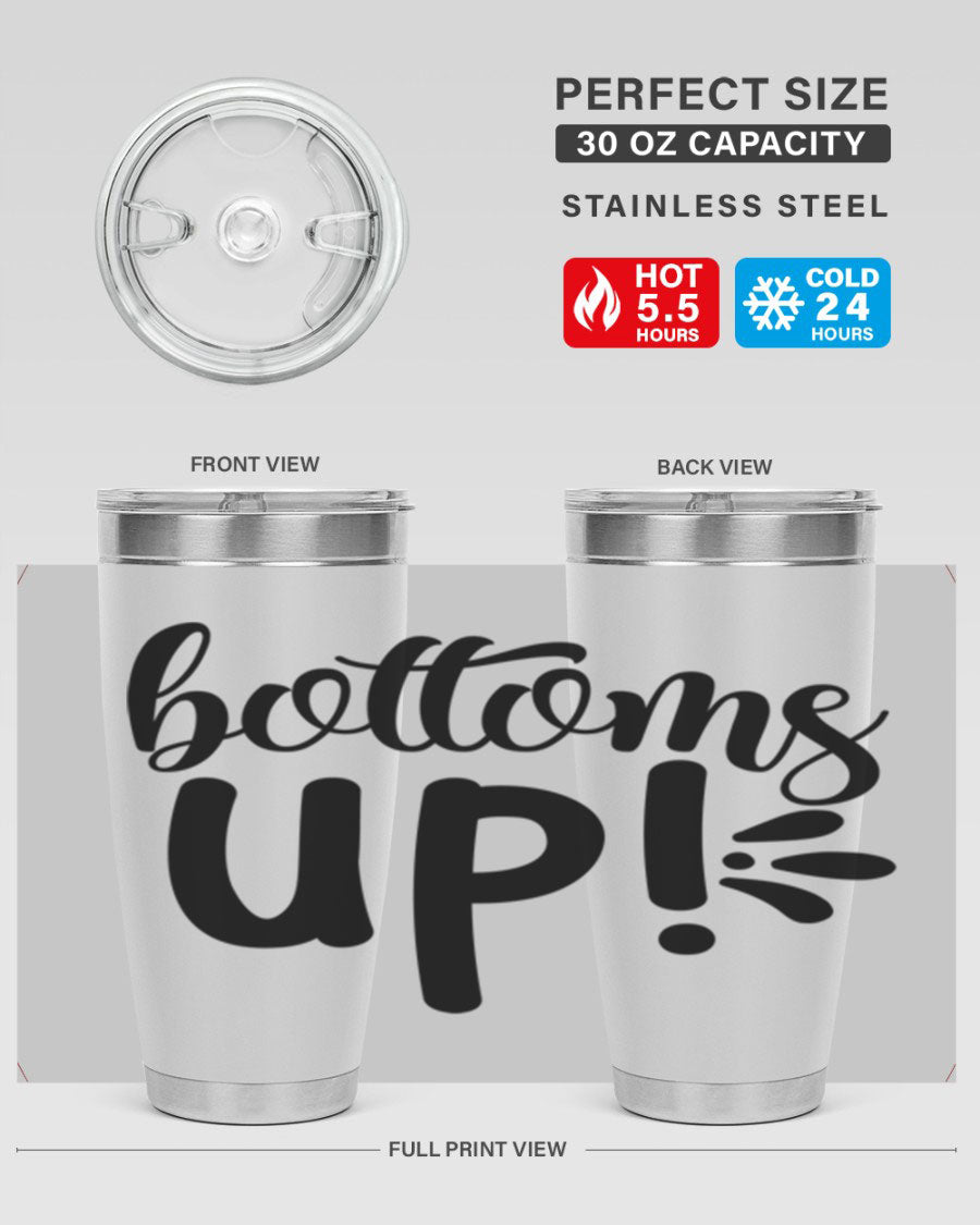 Bottoms Tup 207# Wine Tumbler in wine color, showcasing its sleek design and double wall vacuum insulation.