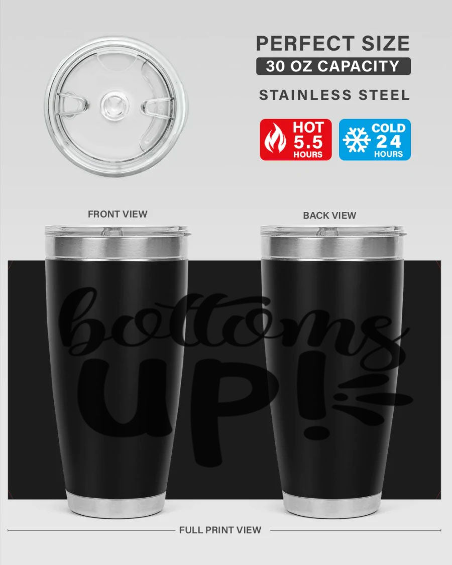 Bottoms Tup 207# Wine Tumbler in wine color, showcasing its sleek design and double wall vacuum insulation.