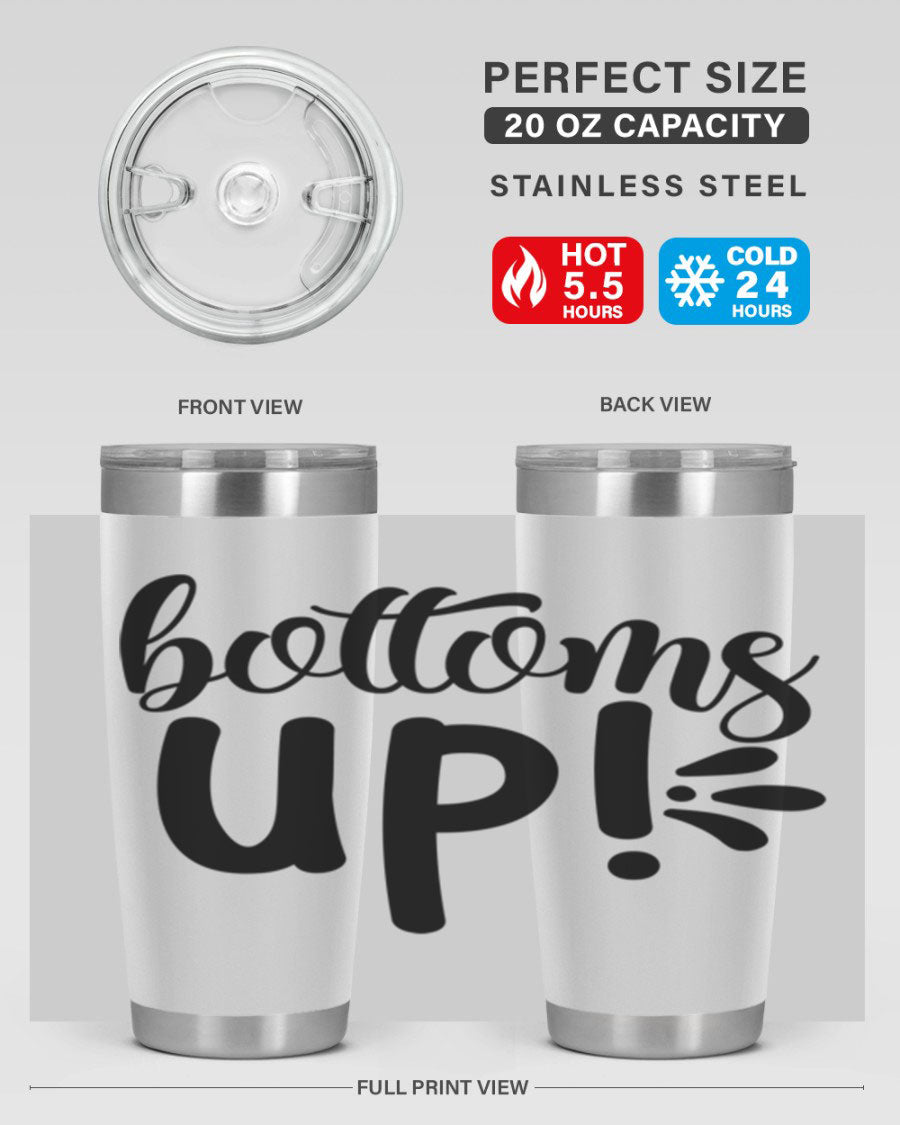 Bottoms Tup 207# Wine Tumbler in wine color, showcasing its sleek design and double wall vacuum insulation.