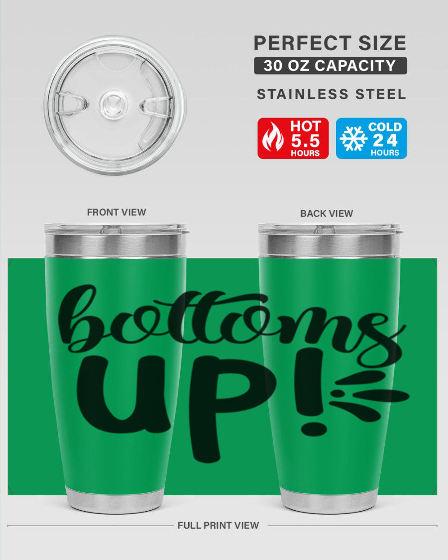 Bottoms Tup 207# Wine Tumbler in wine color, showcasing its sleek design and double wall vacuum insulation.