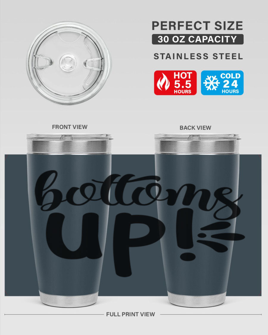 Bottoms Tup 207# Wine Tumbler in wine color, showcasing its sleek design and double wall vacuum insulation.