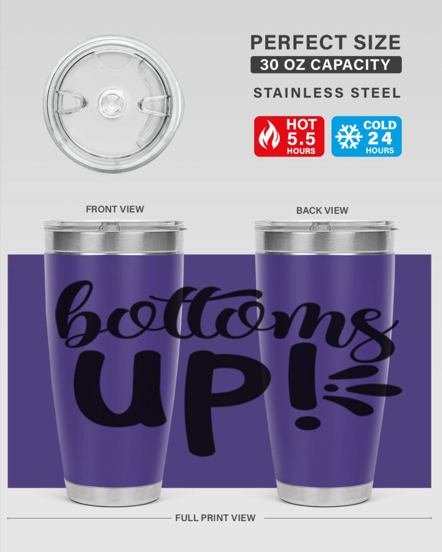 Bottoms Tup 207# Wine Tumbler in wine color, showcasing its sleek design and double wall vacuum insulation.