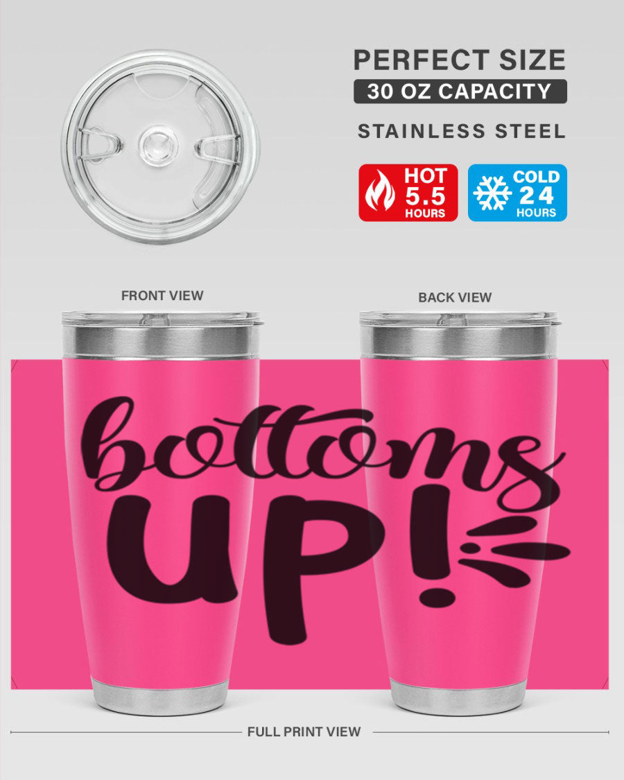 Bottoms Tup 207# Wine Tumbler in wine color, showcasing its sleek design and double wall vacuum insulation.