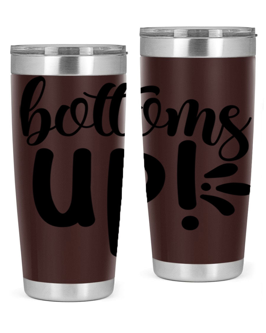 Bottoms Tup 207# Wine Tumbler in wine color, showcasing its sleek design and double wall vacuum insulation.