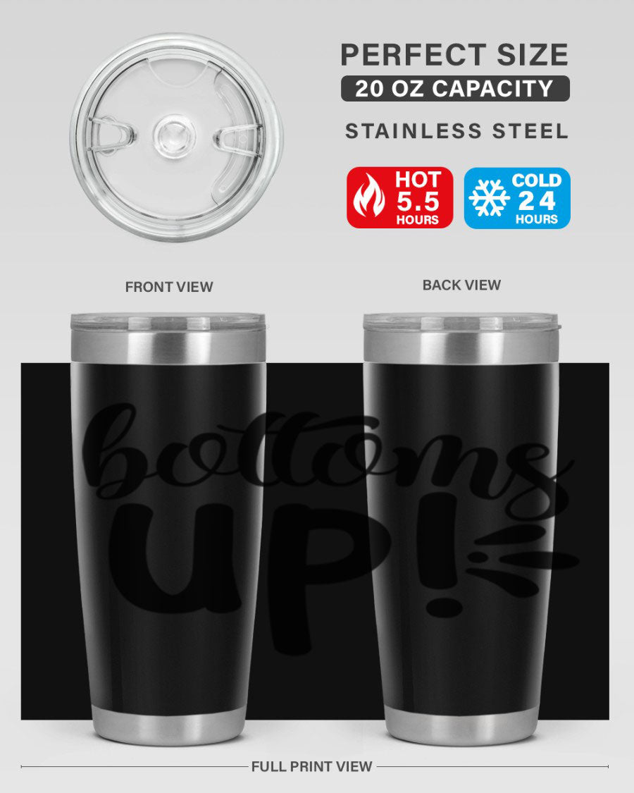 Bottoms Tup 207# Wine Tumbler in wine color, showcasing its sleek design and double wall vacuum insulation.