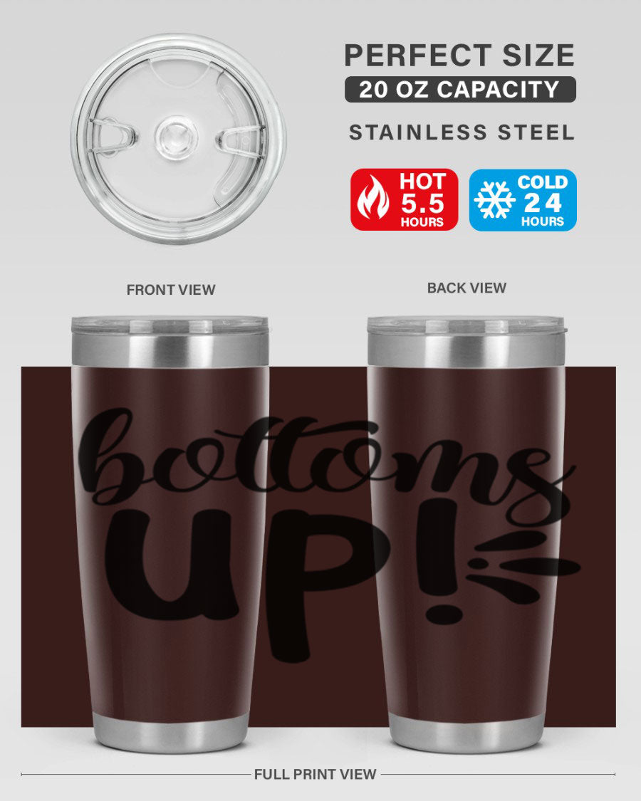 Bottoms Tup 207# Wine Tumbler in wine color, showcasing its sleek design and double wall vacuum insulation.