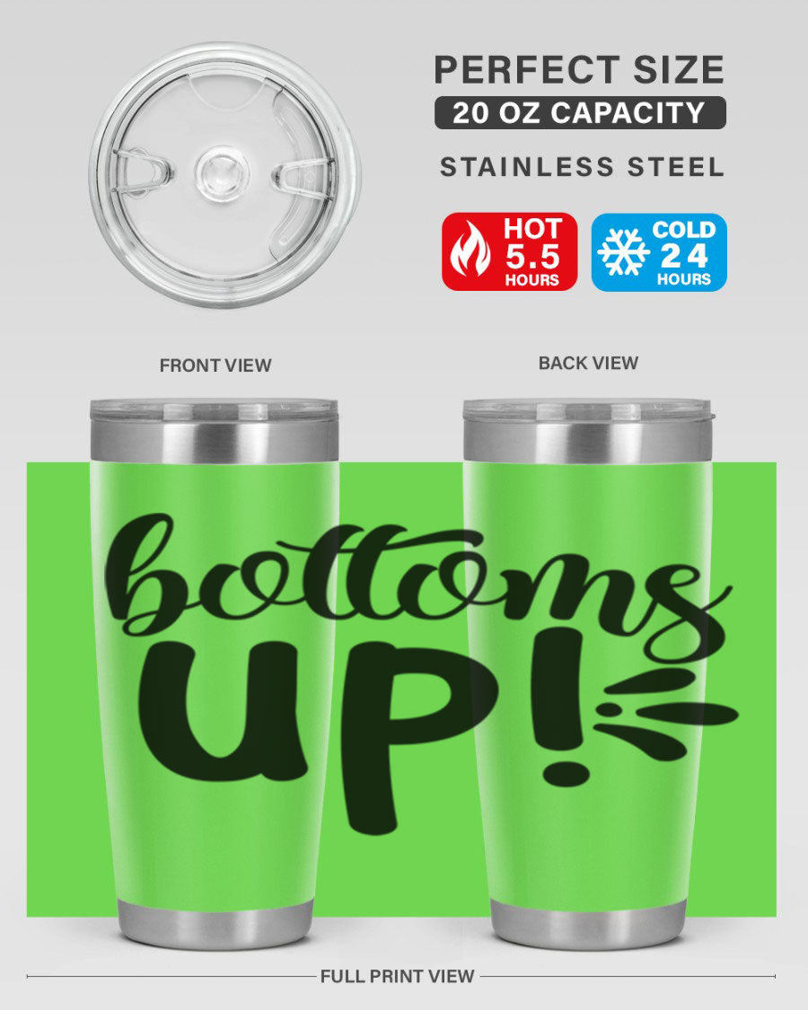 Bottoms Tup 207# Wine Tumbler in wine color, showcasing its sleek design and double wall vacuum insulation.