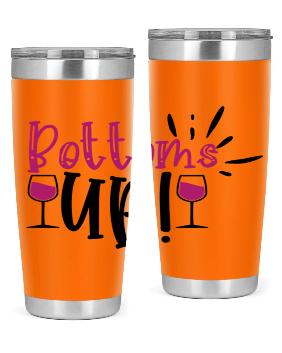 Bottoms Tup 208# Wine Tumbler in wine color, showcasing its sleek design and stainless steel construction.