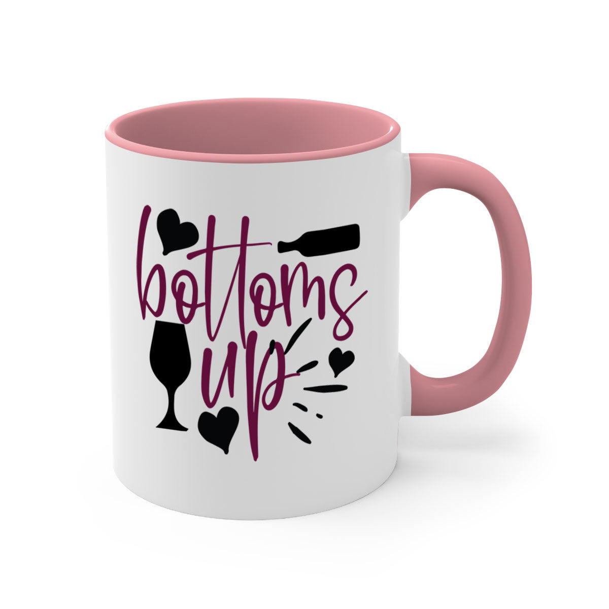 Bottoms Tup 209# Mug in five vibrant colors with a glossy finish and easy-grip handle.