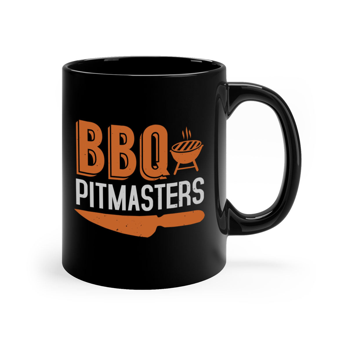 BBQ Pitmasters 4# Mug featuring a glossy finish, colored handle, and interior, available in five vibrant colors and two sizes.