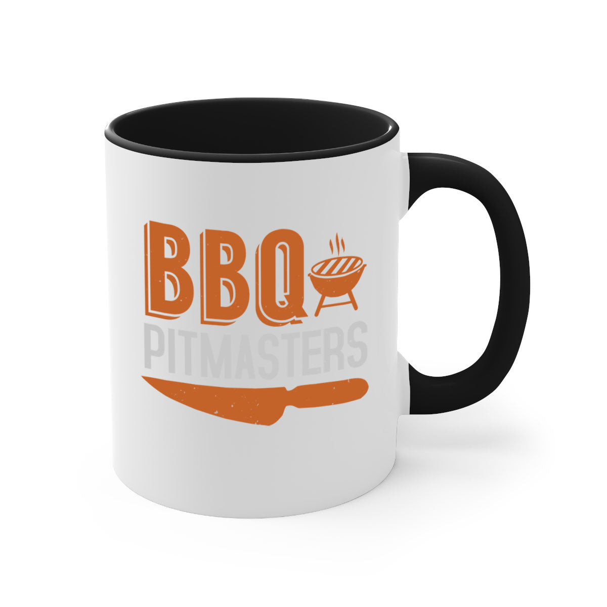 BBQ Pitmasters 4# Mug featuring a glossy finish, colored handle, and interior, available in five vibrant colors and two sizes.