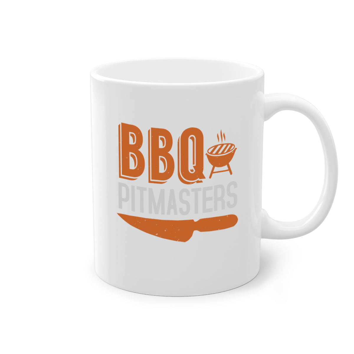 BBQ Pitmasters 4# Mug featuring a glossy finish, colored handle, and interior, available in five vibrant colors and two sizes.