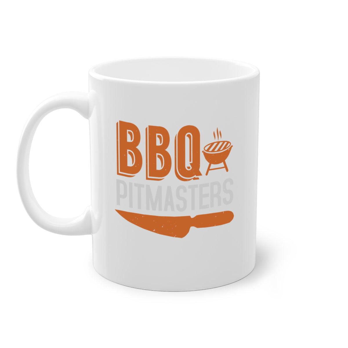 BBQ Pitmasters 4# Mug featuring a glossy finish, colored handle, and interior, available in five vibrant colors and two sizes.