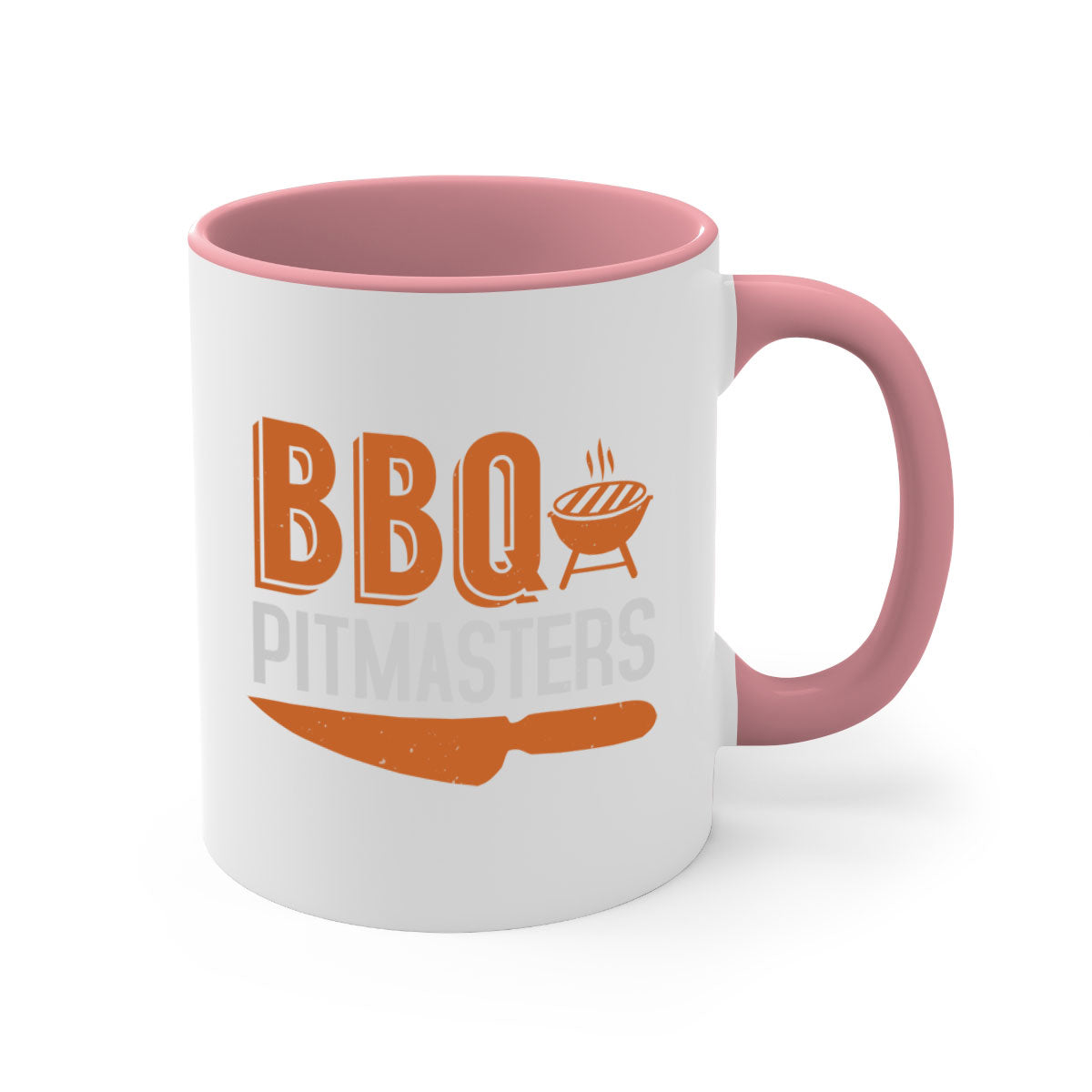 BBQ Pitmasters 4# Mug featuring a glossy finish, colored handle, and interior, available in five vibrant colors and two sizes.