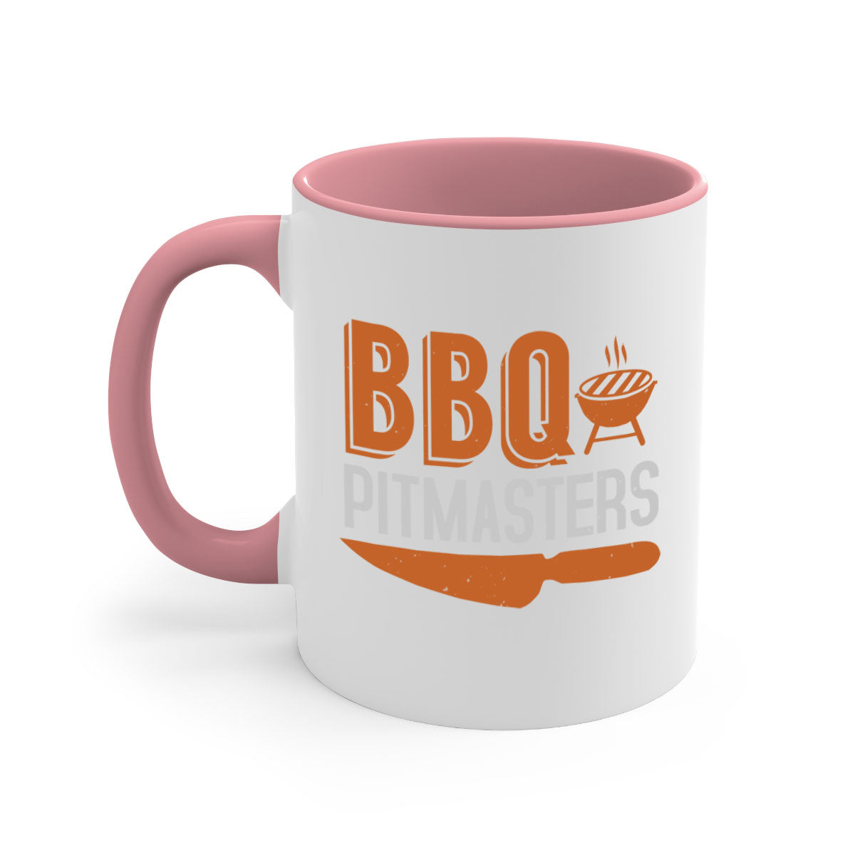 BBQ Pitmasters 4# Mug featuring a glossy finish, colored handle, and interior, available in five vibrant colors and two sizes.