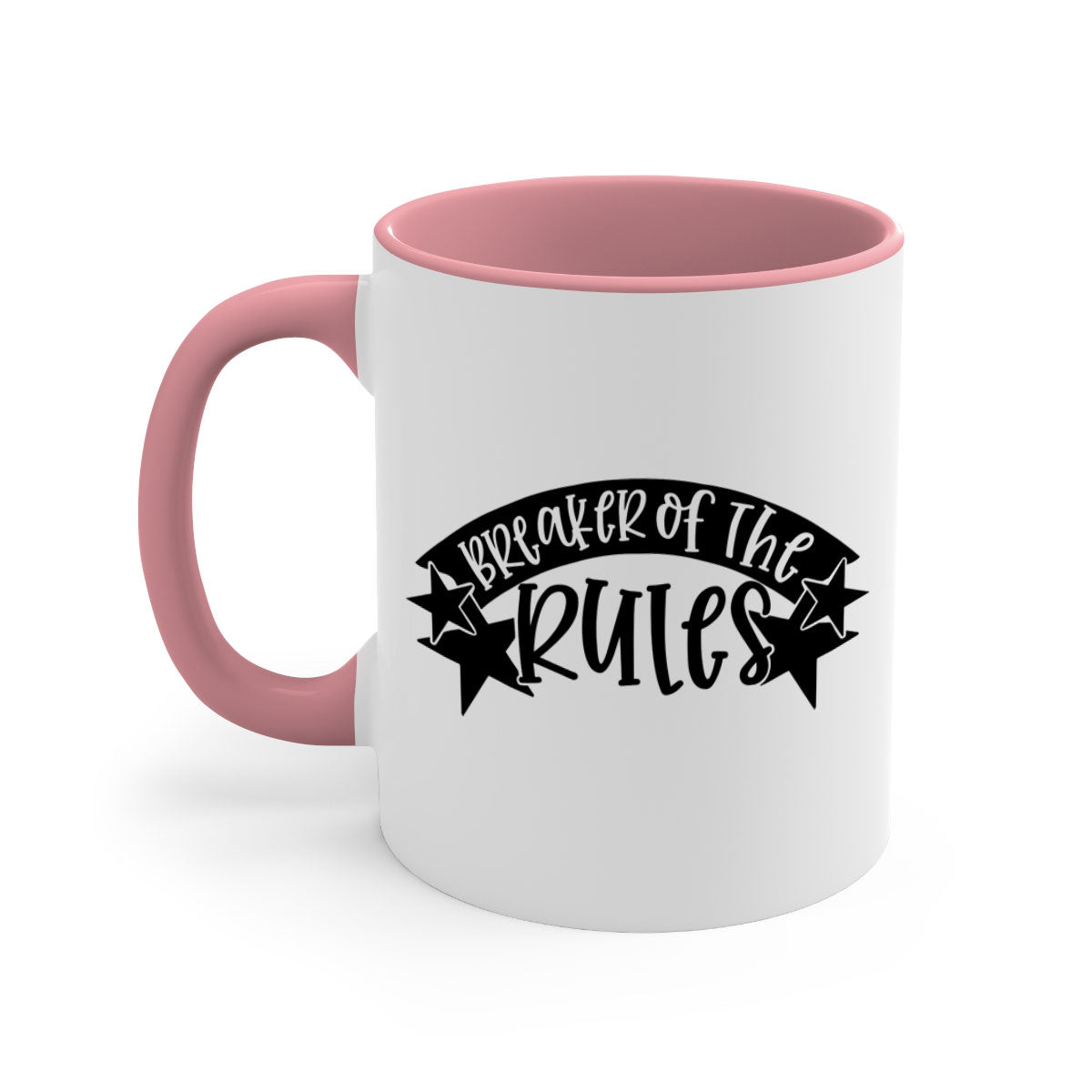 Breaker of the Rules 69# Mug featuring a glossy finish, colored handle, and interior, available in multiple colors.