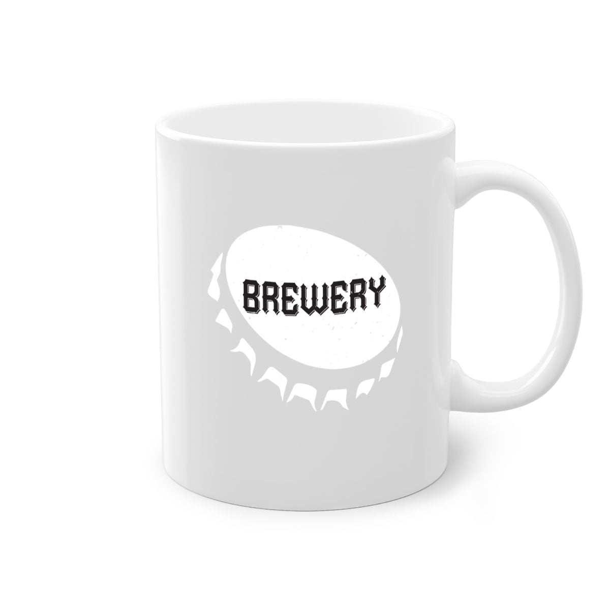 Brewery 98# Mug featuring a glossy finish, colored handle, and interior, available in five vibrant colors.