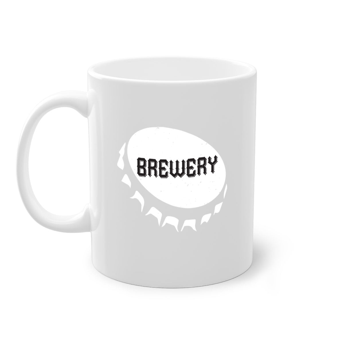 Brewery 98# Mug featuring a glossy finish, colored handle, and interior, available in five vibrant colors.