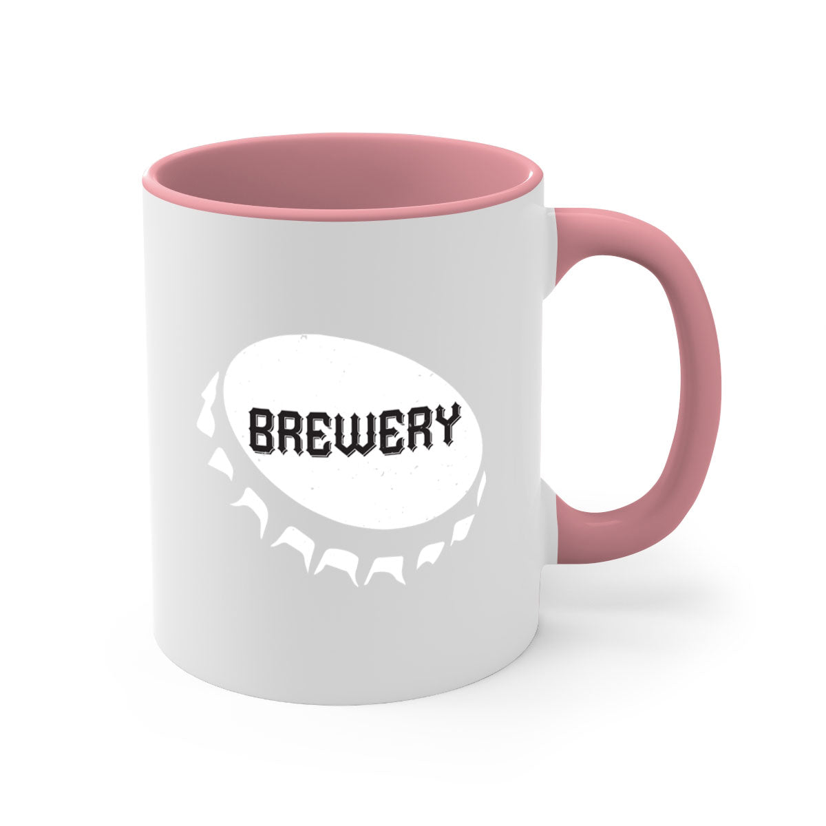 Brewery 98# Mug featuring a glossy finish, colored handle, and interior, available in five vibrant colors.