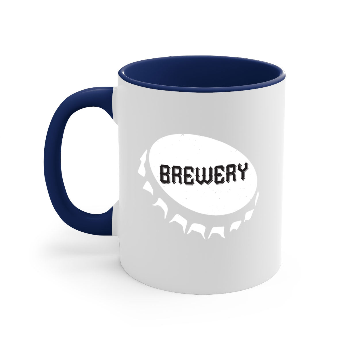 Brewery 98# Mug featuring a glossy finish, colored handle, and interior, available in five vibrant colors.