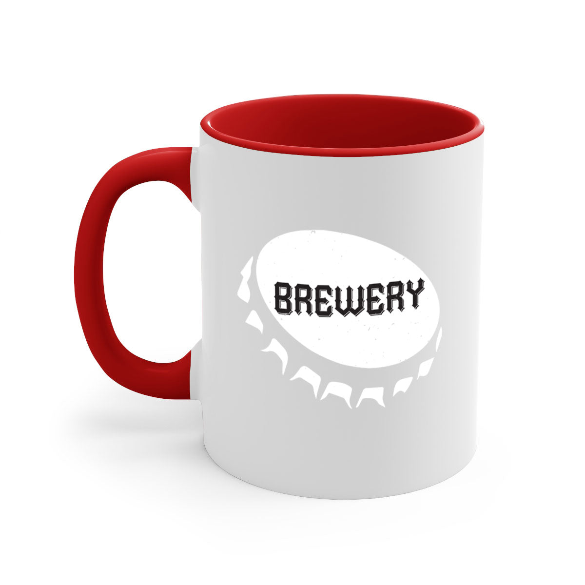 Brewery 98# Mug featuring a glossy finish, colored handle, and interior, available in five vibrant colors.