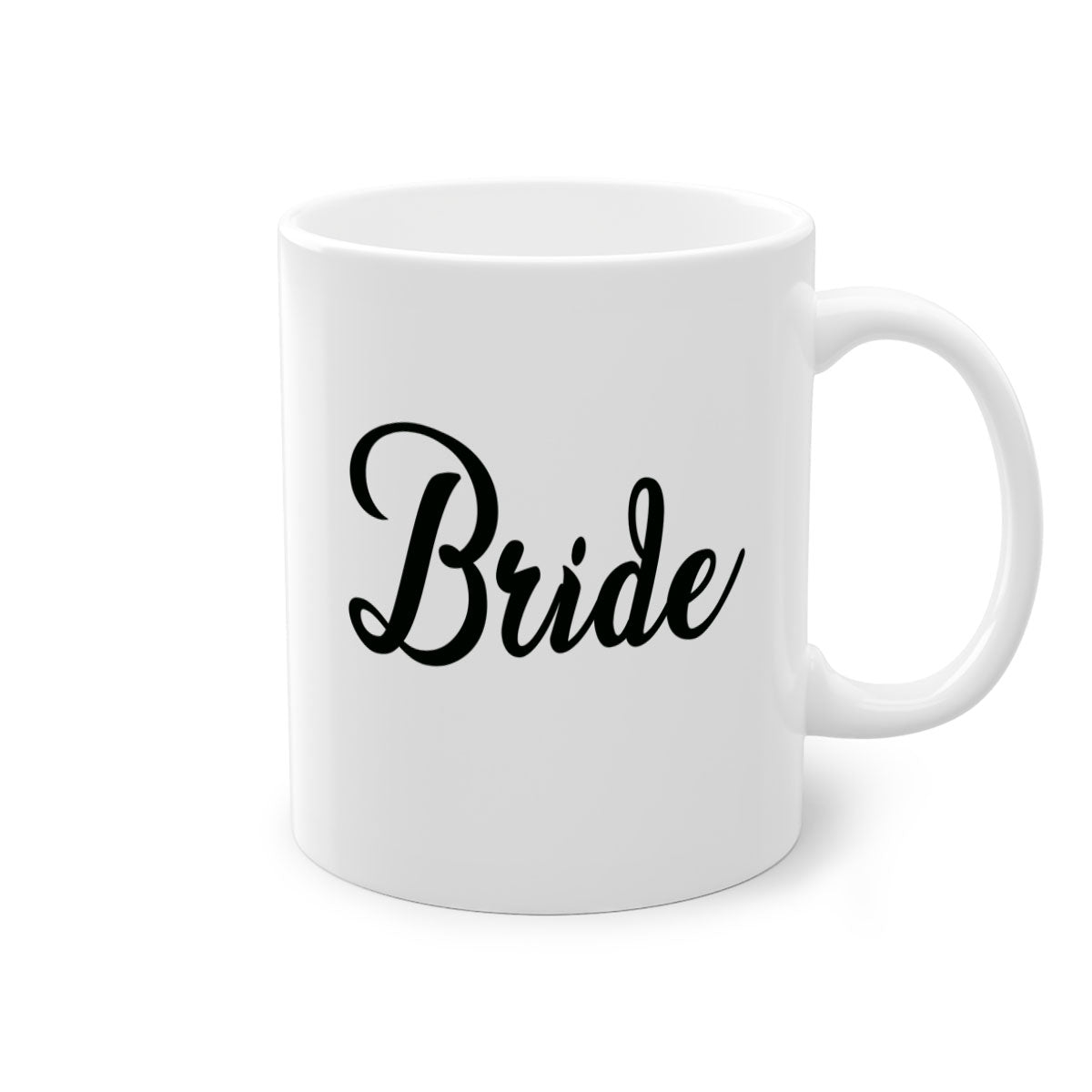 Bride 111# Mug featuring a glossy finish, colored handle, and interior in five vibrant colors, perfect for coffee and tea.