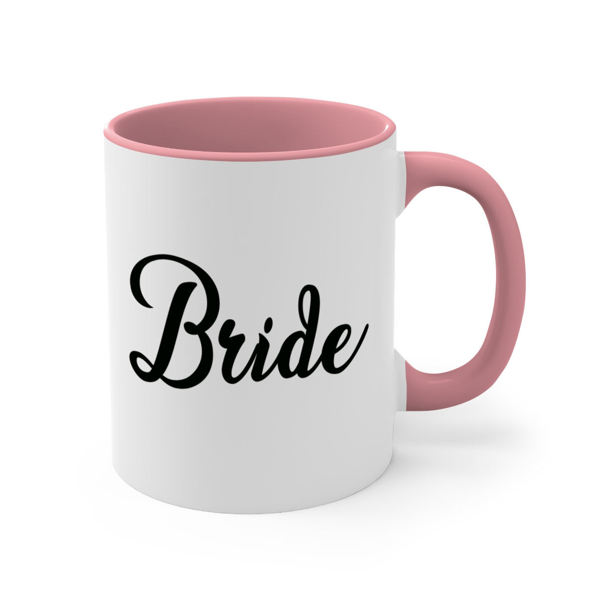 Bride 111# Mug featuring a glossy finish, colored handle, and interior in five vibrant colors, perfect for coffee and tea.