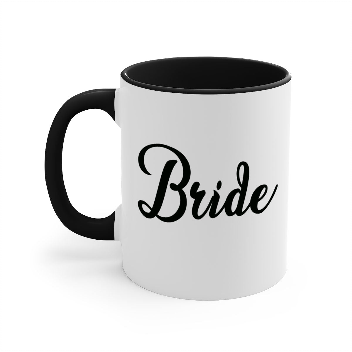 Bride 111# Mug featuring a glossy finish, colored handle, and interior in five vibrant colors, perfect for coffee and tea.