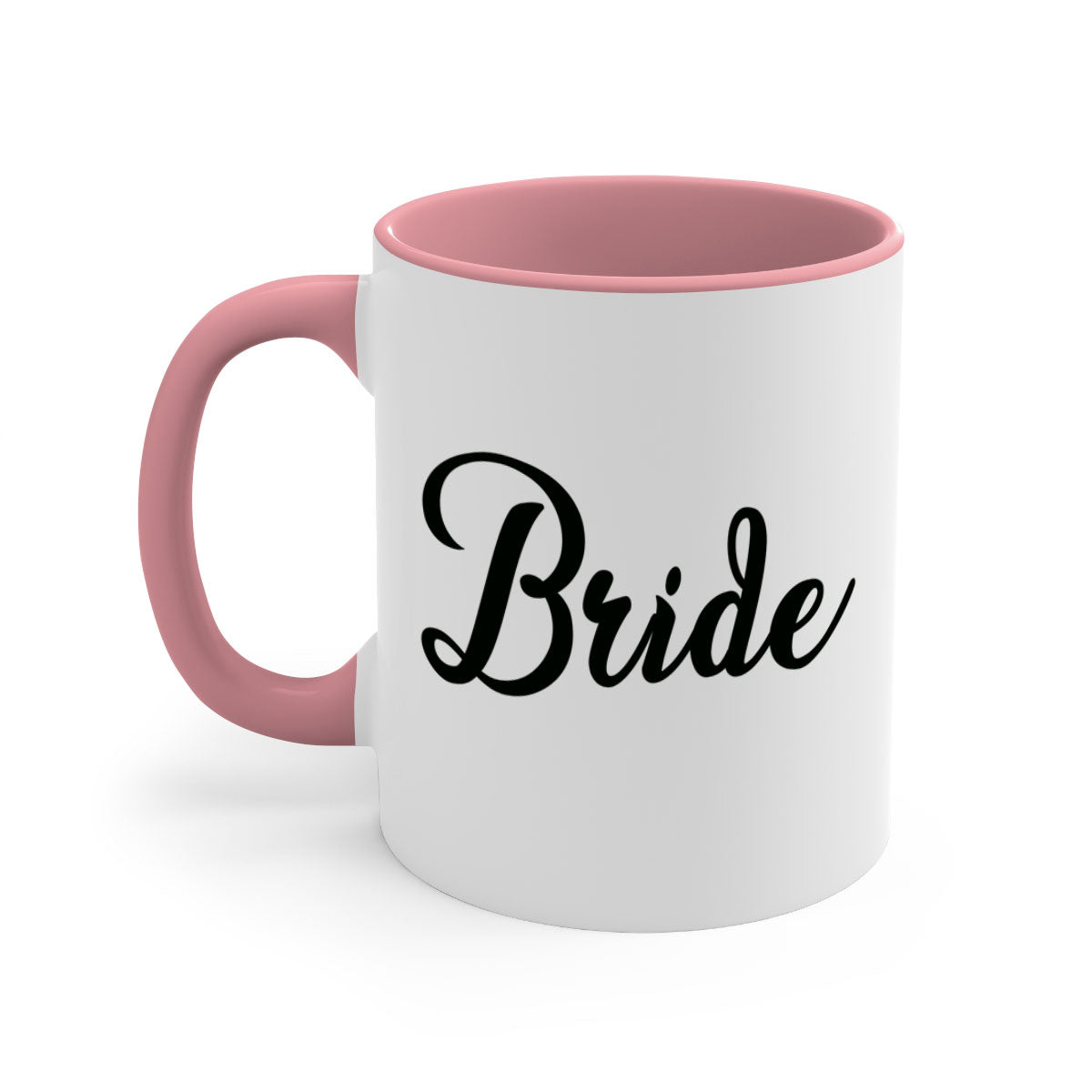 Bride 111# Mug featuring a glossy finish, colored handle, and interior in five vibrant colors, perfect for coffee and tea.