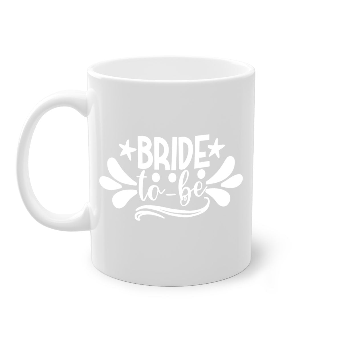 Bride 110# Mug featuring a glossy finish with a colored handle and interior, available in multiple colors and sizes.