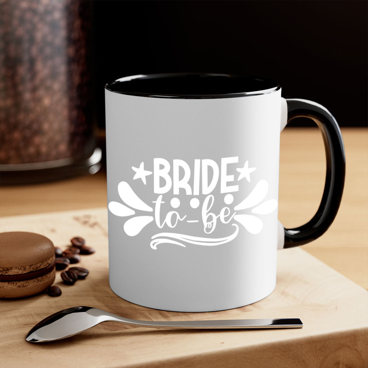 Bride 110# Mug featuring a glossy finish with a colored handle and interior, available in multiple colors and sizes.