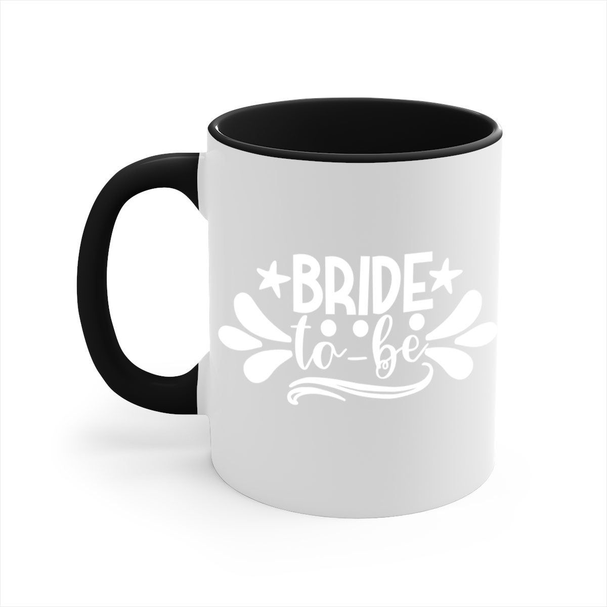 Bride 110# Mug featuring a glossy finish with a colored handle and interior, available in multiple colors and sizes.