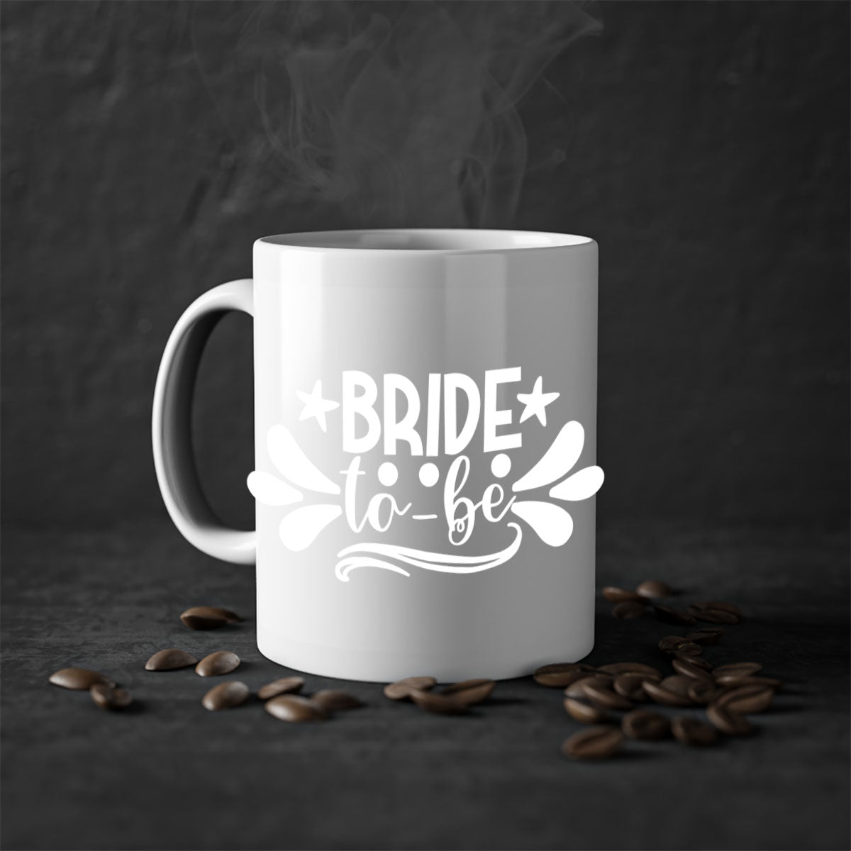 Bride 110# Mug featuring a glossy finish with a colored handle and interior, available in multiple colors and sizes.