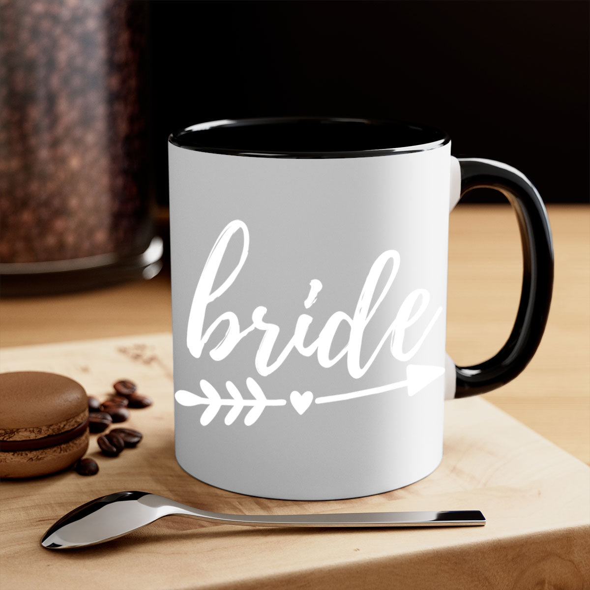 Brideeeeeee 102# Mug featuring a glossy finish with a colored handle and interior, available in multiple colors and sizes.