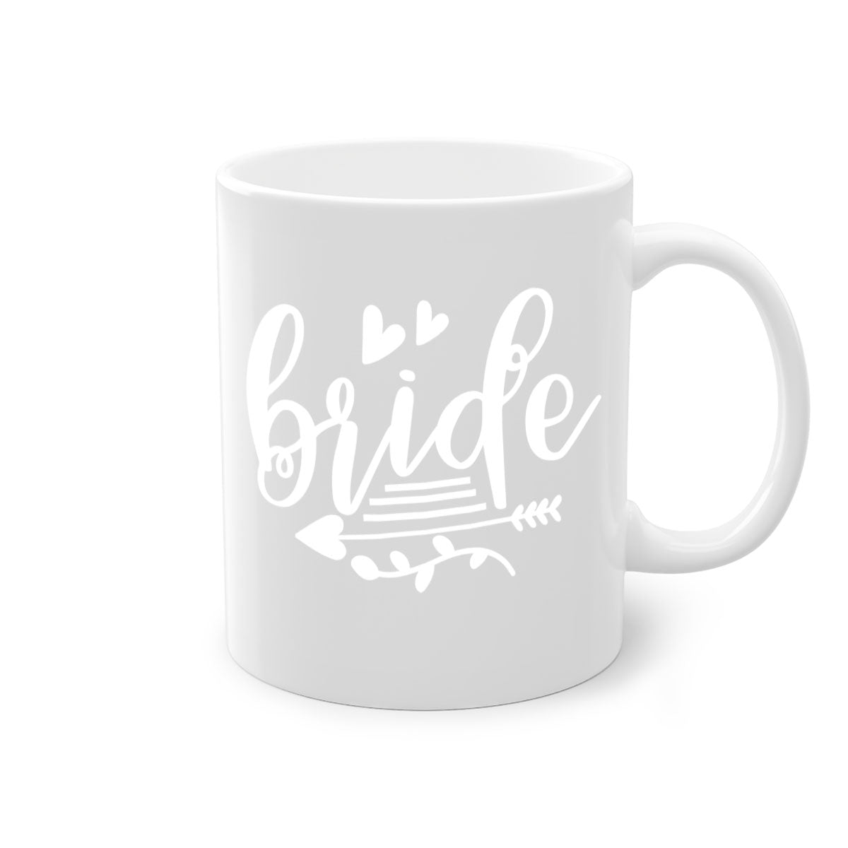 Brideeeeee 104# Mug featuring a two-tone design with a colored handle and glossy finish, available in multiple colors.